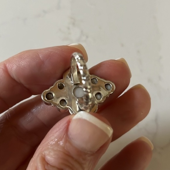 Vintage Sterling Silver Real
Pearl Ring - Picture 4 of 4